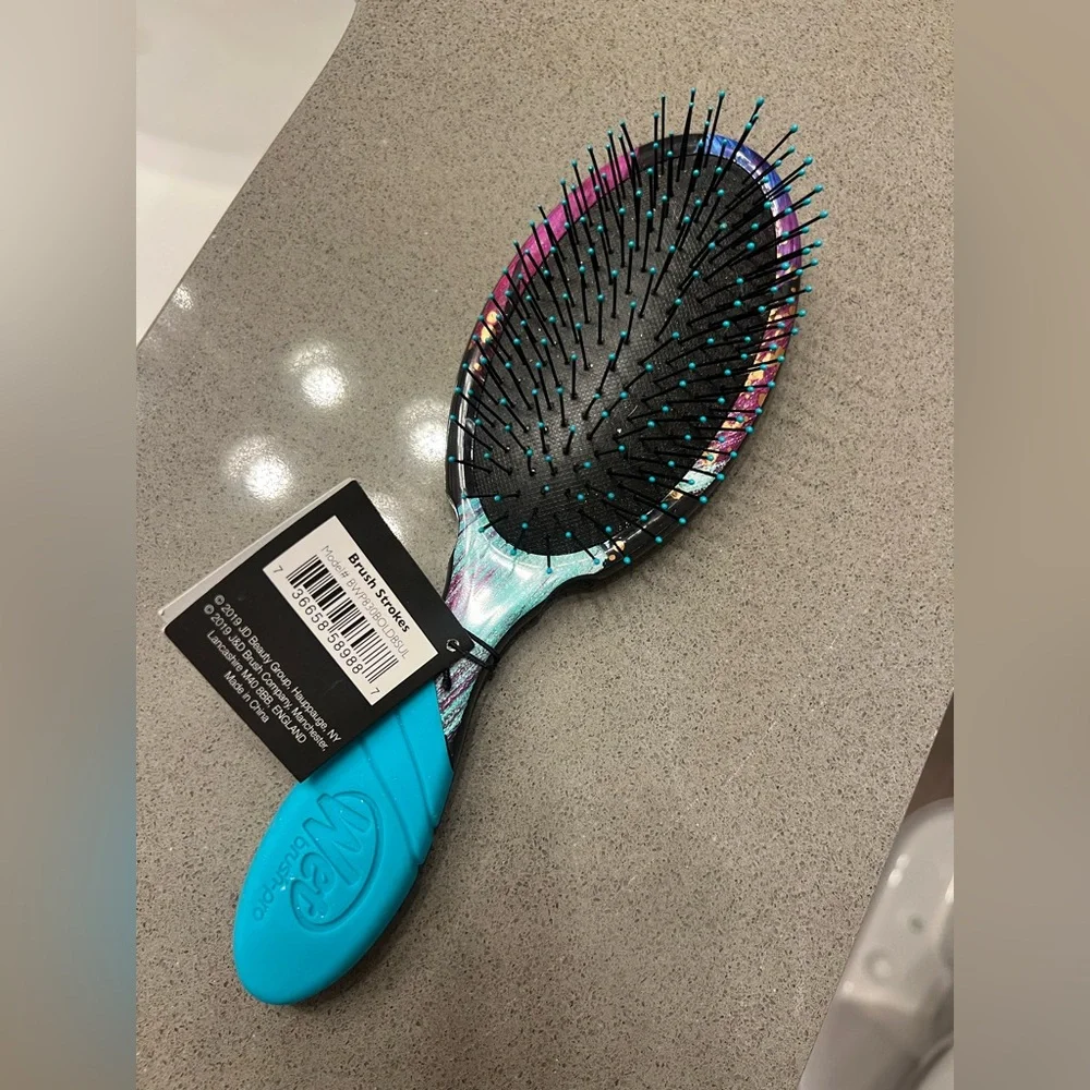 Wet Brush Pro Detangler Brush Teal Multi Color Pain Free Hair Detangling Wet Dry